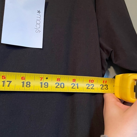 NWOT 24/7 Comfort Apparel Sz 2X Black Babydoll Long Sleeve Scoop-neck Midi Dress - Picture 8 of 11